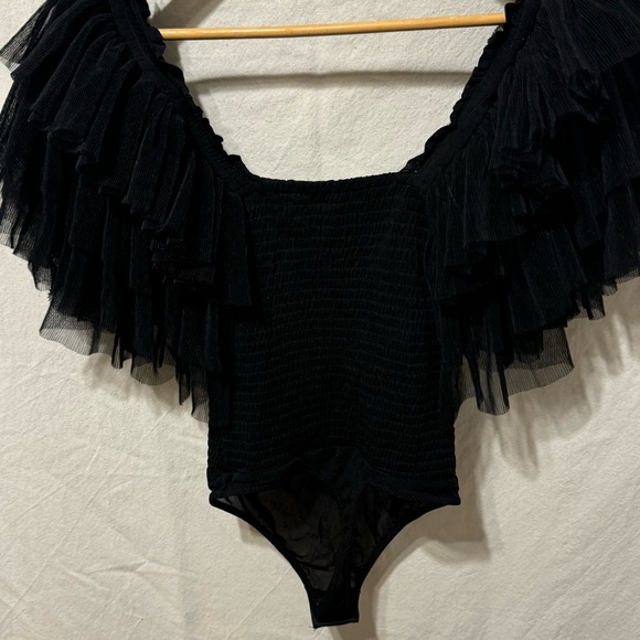 Free People Kill the Lights Bodysuit Women’s Black NWOT XS - Picture 7 of 8